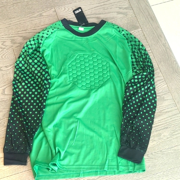 CATERTO Men's Football Goalkeeper Foam Padded Jersey Shirt - 2XL NWT - Picture 2 of 5